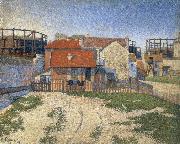 Paul Signac the gas tanks at clichy oil painting on canvas